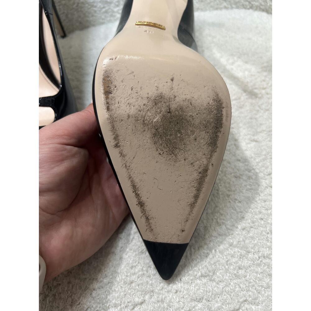 Gucci Black Patent Leather Mary Jane Heels  40 Good Condition with Dustbag & Box - Picture 4 of 10
